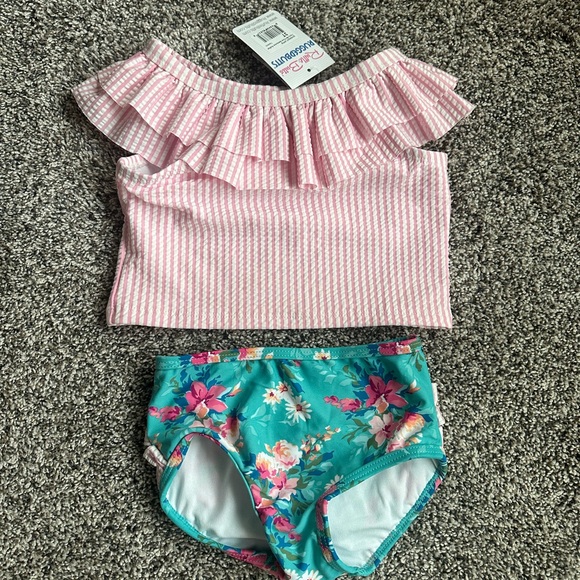 NWT RuffleButts 3T Ruffle swim - Picture 2 of 4